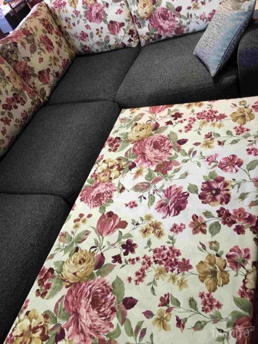 Poduszki, narzuty, obrusy